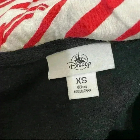 Disney WDW Christmas Minnie Embroidered Zip up Hoodie Adult XS - Picture 3 of 3